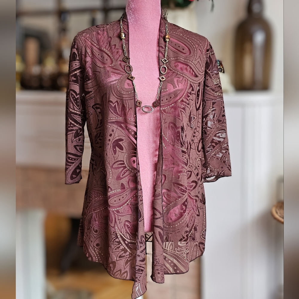 Shannon Ford New York Open Front Cardigan. Size Small